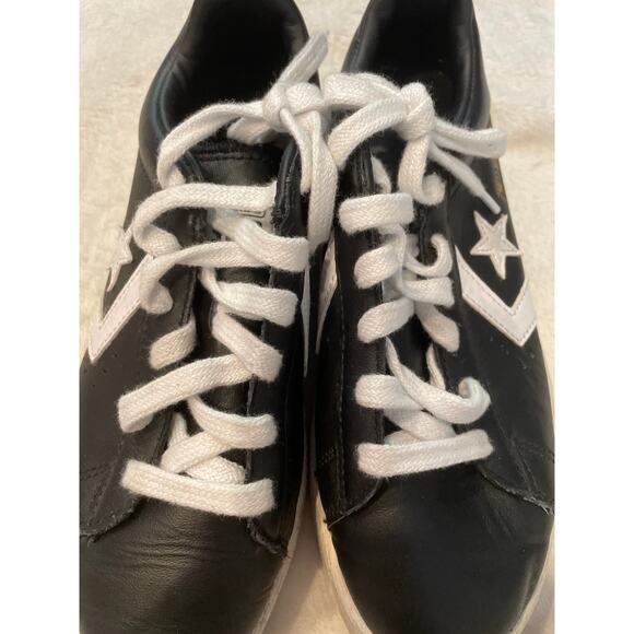 CONVERSE Pro Leather Low Black White Sneakers 167238C Lace Up Unisex M4 W5.5 - Picture 8 of 10
